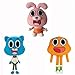 3 Pièces 25Cm Dessin Animé Mignon Monde Incroyable Gumballs Anais Lapin en Peluche Poupée Peluches Douces Poupée Cadeaux pour Enfants Enfants