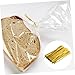 TOBBOMEY Twist Ties for Bread Candy Bags 800 Pcs Golden Wire Ties Add a Shiny Touch