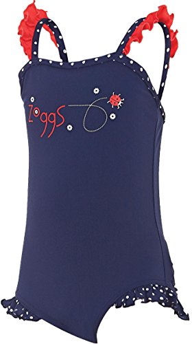 Zoggs Bañador clásico de Volantes con diseño de Mariquita para niñas de...