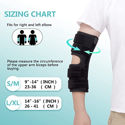 Fibee Elbow Brace For Ulnar Nerve Entrapment, Cubital Tunnel Brace For Sleeping, Adjustable Elbow Immobilizer For Tendonitis, Arthritis And Pain Relief, Elbow Stabilizer Brace For Men And Women #TOP4