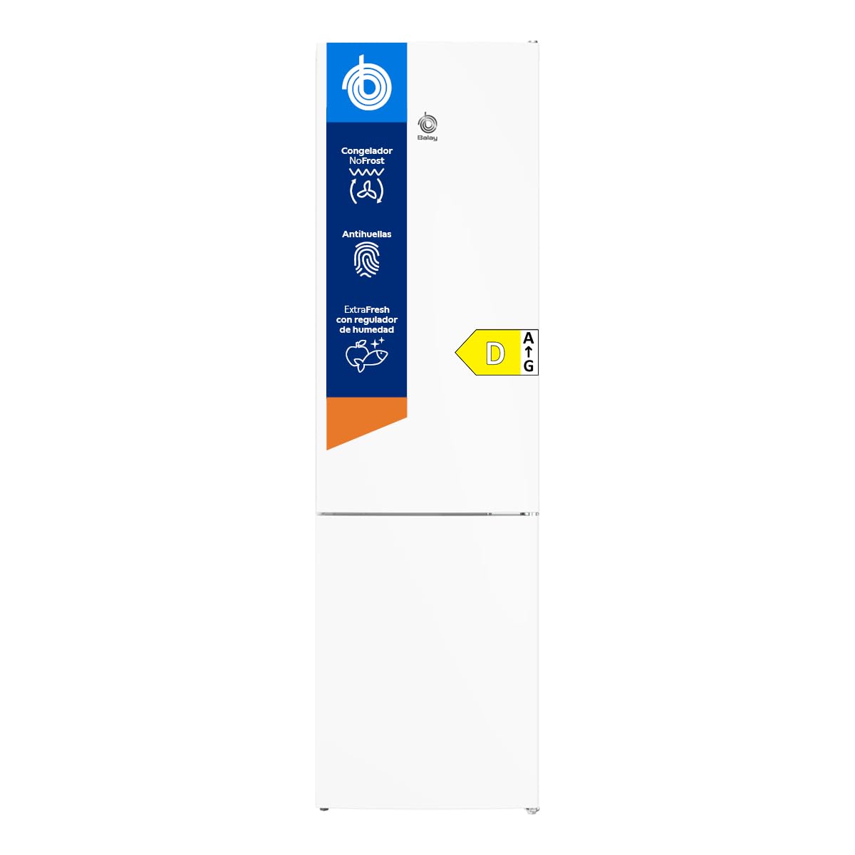 Balay, Frigorífico combinado, 203 cm, Total No Frost, Blanco, 3KFD753WI