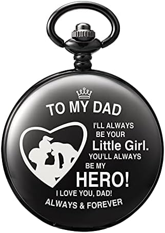 Gift Idea 1: TREEWETO Mens Engraved Pocket Watch