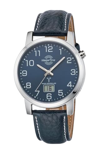 Master Time Funk Quarz Herren Uhr Analog-Digital mit Leder Armband MTGA-10493-32L
