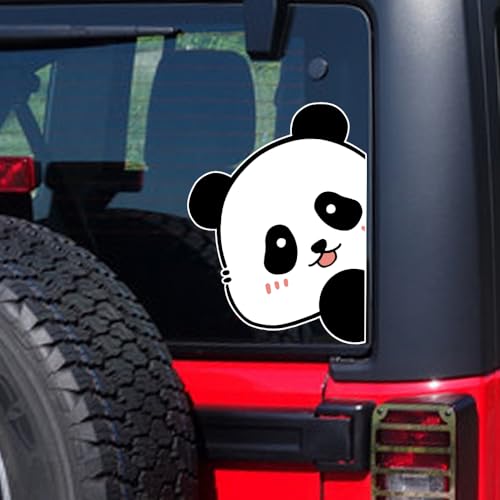 Leniutor Autocollant de voiture en forme d'animal pour fenêtre de voiture, pare-brise, pare-chocs (panda!)