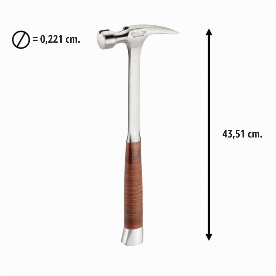 PICARD 0079600-22 Framing-Hammer (mit Ledergriff)