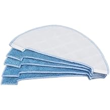 Robot Side Brush Mop Cloth HEPA Pre Filter,Compatible For AMIBOT,Animal XL H2O,Compatible For ILIFE,V8s Robotic Vacuum Cleaner Parts Accessories,Vacuum Cleaner Replacement Parts5pcs mop cloths