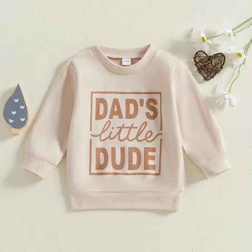 Adobabirl Toddler Baby Boy Crewneck Sweatshirt Cute Letter Print Long Sleeve Shirt Pullover Tops Fall Winter Clothes2