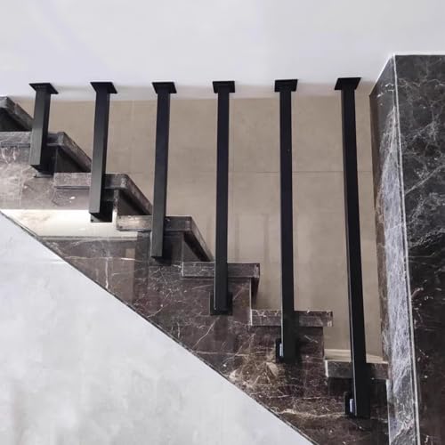 Facile installazione: dotato di tutti gli accessori necessari per l'installazione. Il corrimano della scala può essere avvitato ai supporti a parete e fissato con viti di espansione su legno, vinile, mattoni, stucco o muro di cemento. Molto adatto per l'installazione fai da te.