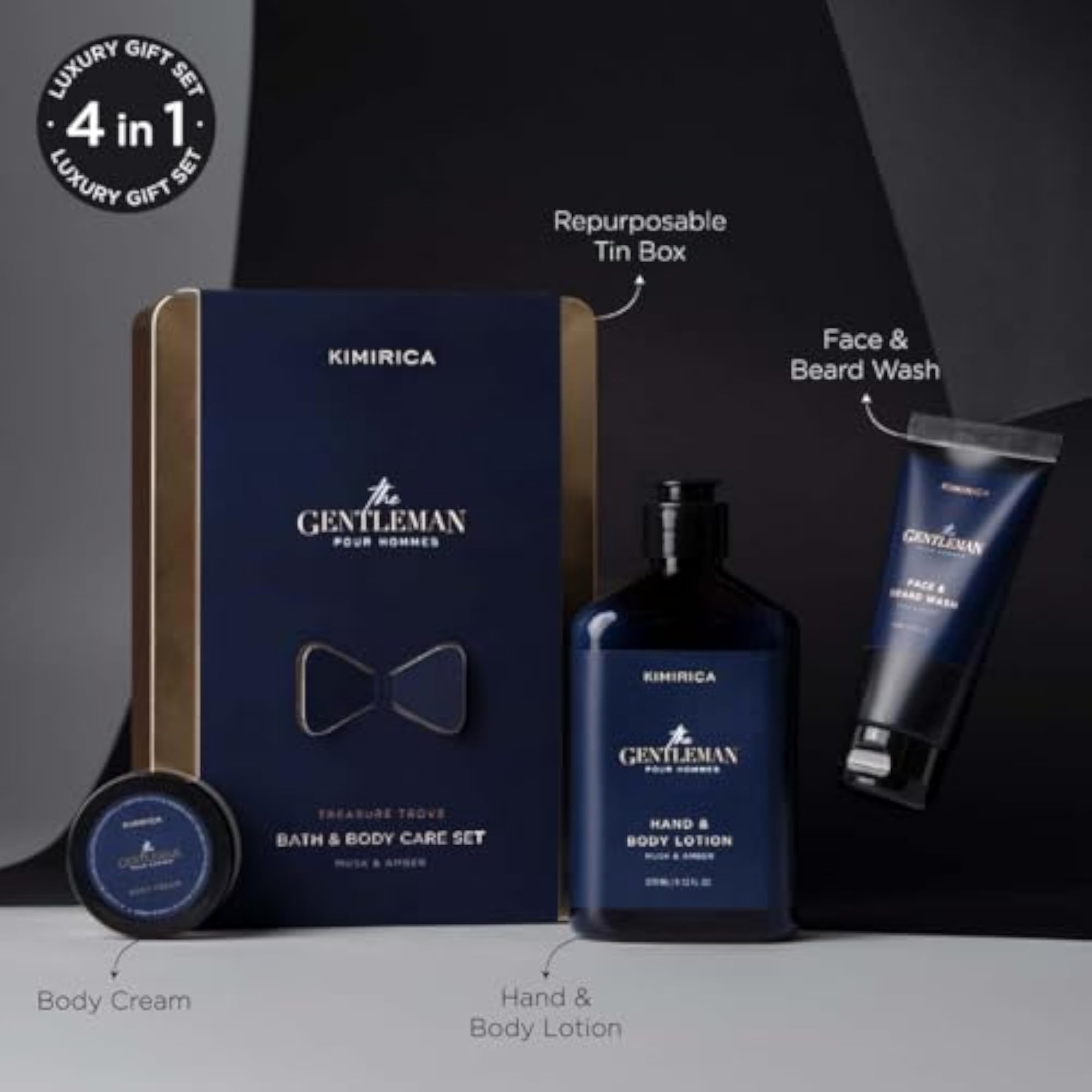 Luxury Bath & Body Gift Set for Men, Pampering Kit