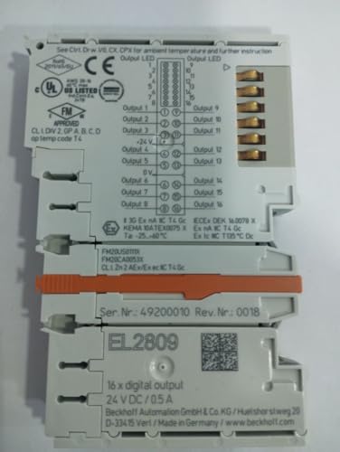 Module de sortie numérique haute densité EL2809 24V 16 canaux