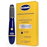 Dr. Scholl’s Hornhautentferner Elektrische Pediküre-Fußfeile – sofortiges Abfeilen & Entfernen von harter Haut und Verhornungen, weichere, glattere Füße, sanftes Polieren, AAA-Batterien inklusive