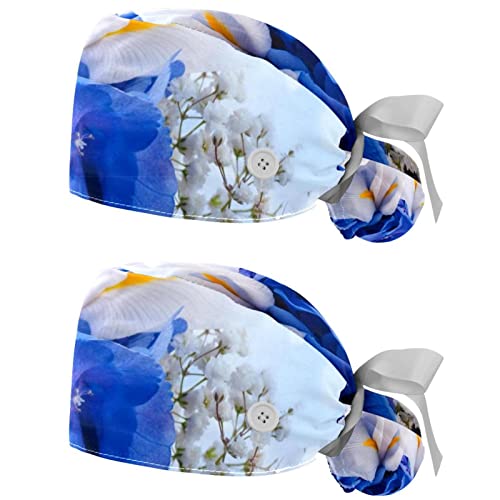 Casquettes de travail respirantes JDEZ | Lot de 2 chapeaux bouffants