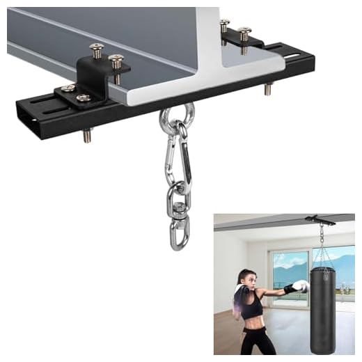 VANROUG Robuste Stahlbalkenklemme, robuste Taschenhalterung, Muay Thai, MMA-Training, Gymnastikringe, Kletterseile, schwere Taschenhalterung