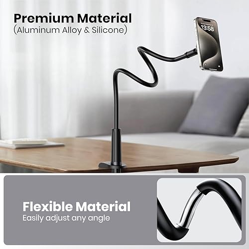 image for NixFlex Adjustable 39in Phone & Tablet Holder – 360° Rotating Flexi