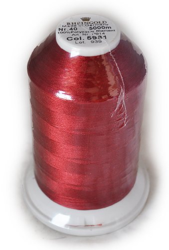 Rheingold Polyester No. 40 Winterberry, hilo de bordar de poliéster comercial miniatura 1