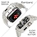 amBand Bands Compatible with Apple Watch 9/8/7 45mm, M1 Sport Series Rugged Case with TPU Strap Military Protective Tough Cover Bumper for iWatch SE3/SE2/SE/6/5/4/3 44mm 42mm Men White