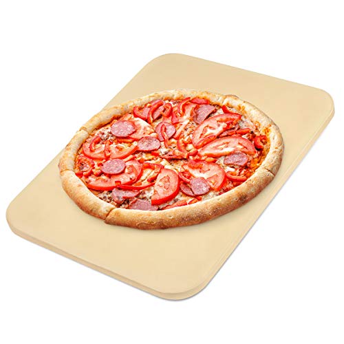 Lirradight Pizza Stone, Ceramic Pizza Grilling Stone/Baking Stone, Perfect Baking Tools for BBQ
