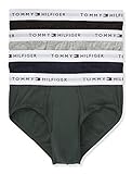 Tommy Hilfiger Men's Underwear 4 Pack Cotton Classics Briefs Underwear, Pine, Small