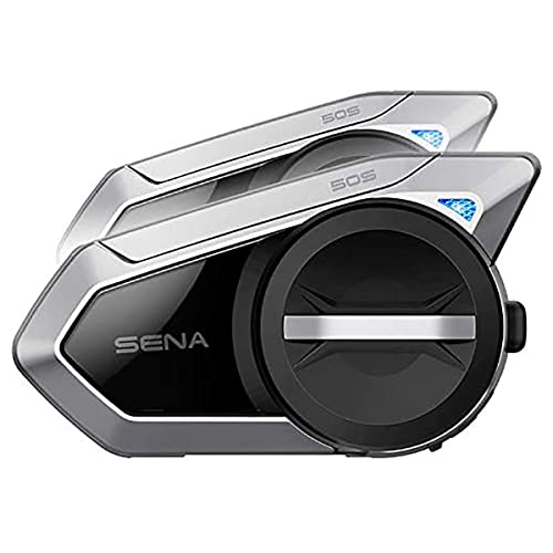 Sena 50S HD Bluetooth Communication System Sound by Harman Kardon Helmet Accessories - Dual