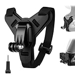 Adiwo Motorcycle Helmet Chin Mount Strap, Helmet Chin Mount Clip, Non-Slip Silicone, Motocross Accessories for GoPro Hero Models 13, 12, 11,10, 9, 8, 7, 6, 5, OSMO Action Series and Other Brands