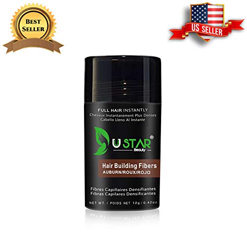 USTAR Economy Keratin Hair building Fibers Auburn 12 grams 30 Days Supply