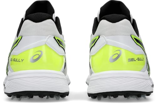 Image of ASICS Men's Gel-Gully 7 Cricket Shoe (White /Safety Yellow)