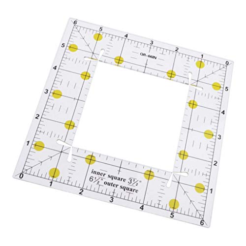 Regla triangular de medición precisa de acrílico 6x6 pulgadas miniatura 4