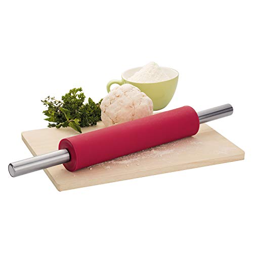 Rolo Para Massa De Silicone Euro Vermelho
