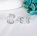 Filigree Ear Cuffs Sterling Silver Vintage Filigree Clip on Earrings Non Piercing Earrings Jewelry for Women