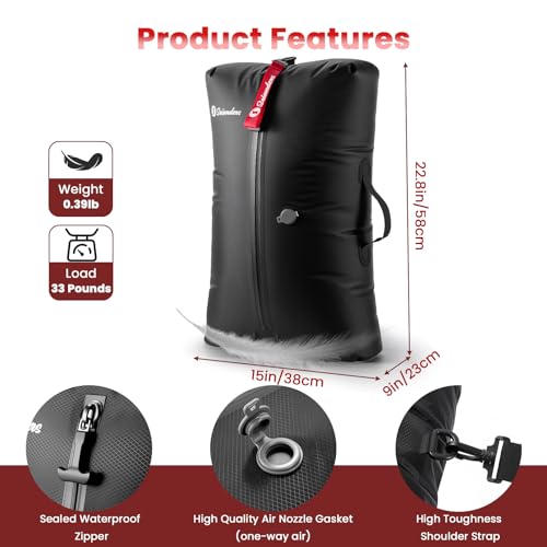 Vacuum Bags for Travel Luggage (2PCS + Wireless Pump), Vacuum Clothing Compression Bag with Adjustable Shoulder Strap, 50.6L Large Capacity, IP67 Waterproof, Reusable for Carry-on Luggage & Backpack4