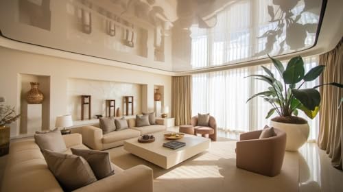Image of Indigo Bright Ceiling Coat Gold Series - Premium Matt Finish Ceiling Paint | Brilliant Brightness | Hides Ceiling Imperfections | Anti-Fungal Interior Emulsion | 4 L Brilliant White