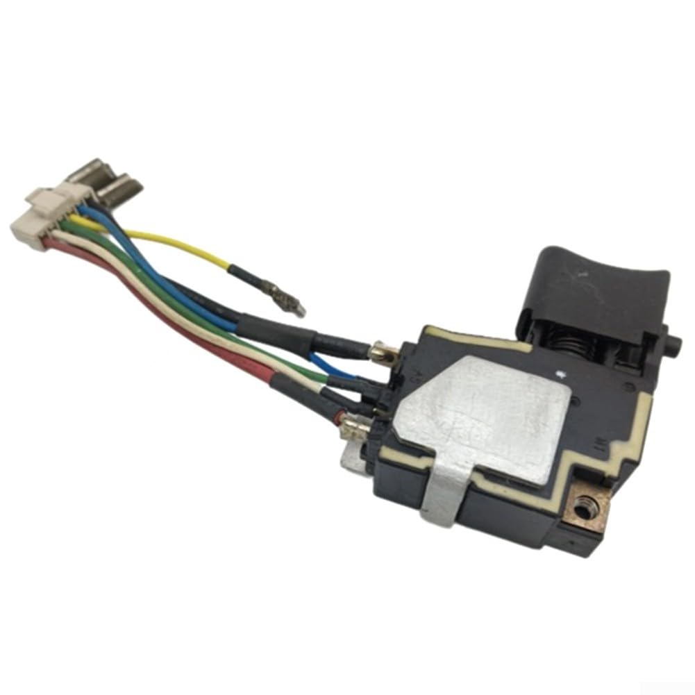 Interruptor de gatillo de repuesto 651364-1, compatible con BTD044 BTD064 BTD104 inalámbrico para controladores de impacto, pieza de repuesto de plástico para fijación de herramientas eléctricas