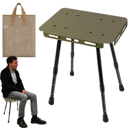 Tabla genérica - Diseña dos en una mesa de camping de la ANBTE | Mesas de aluminio con bolsa de almacenamiento | Religible en la maleta para aulas Dormitory Rooms Travel Kit