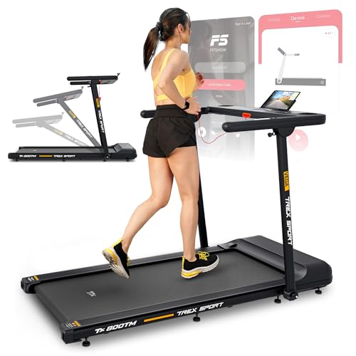 TREX SPORT Elektrisches Laufband für zuhause TX-800TM Vega | Laufband klappbar bis 16 km/h, LCD-Display, 2 PS | Treadmill, 15 voreingestellten Programmen