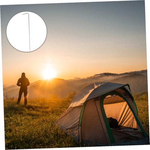 Toyvian Clavos Rectificados de Material Robusto para Toldo de Camping 6