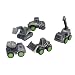 Bnineteenteam BAU-LKW-Spielzeug, 6 Stück 1:60 Ingenieurfahrzeuge Spielzeug Bagger Kran Gabelstapler Modell Spielzeug-Set Geschenk für