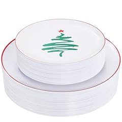 Christmas White Plates