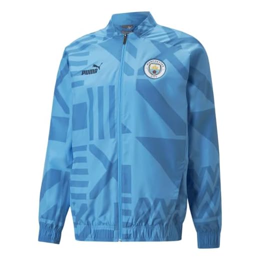 Puma 2022-23 Manchester City Pre-Match Jacket - Light Blue M