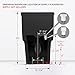 HOROW T0338WB Elongated One Piece Toilet Black, Compact Modern Toilet with Comfortable Seat Height, ADA Chair Height 17.3