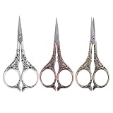 Ciseaux de couture : manche ergonomique en alliage de zinc pour une prise en main confortable et pratique, ciseaux à broder vintage