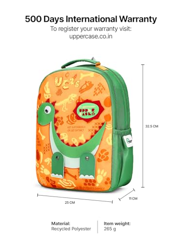 Image of uppercase Fantasy School Bag for Kids | Preschool Lightweight 9L Capacity Backpack for 3-5 Years Boys & Girls | Padded Comfortable Adjustable Shoulder Straps & Name Card | Spacious & Multiple Pockets