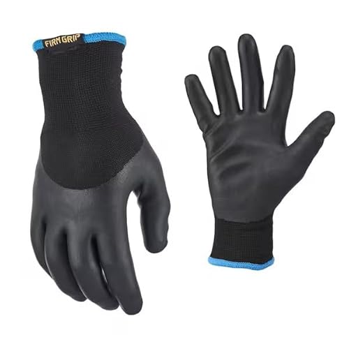 Firm Grip Winter Nitrile Grip Gloves, Large, 3-Pack