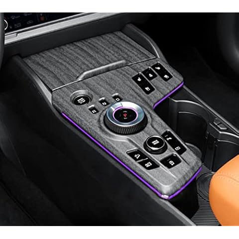Kadore for Kia Sportage 2023 2024 2025 Hybrid SUV Peach Wood Style Center Console Interior Gear Shift Panel Frame Cover Trim LHD (Electronic Shifter Only) 2pc Cover