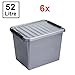 Produktbild Sunware 6X Q-Line Box - 52 Liter - 500 x 400 x 380 mm - Silber/schwarz