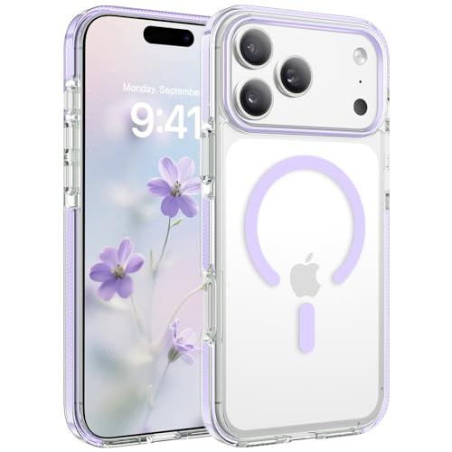 Miniatura 8 de VENINGO Funda Magnética para iPhone 17 Pro 6.3", Transparente/Morado