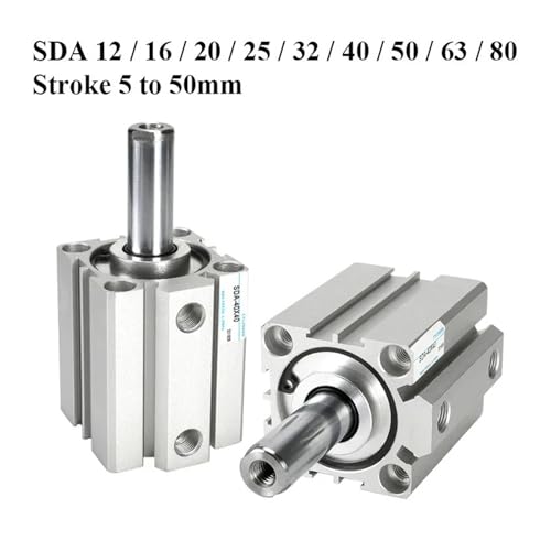 Vérin pneumatique double effet 32mm alésage course 35mm compact