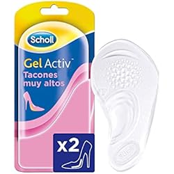 Scholl GelActiv, Plantillas de Mujer en Gel para Tacones Muy Altos, Comodidad Extrema, Pack 2 Plantillas, Talla 35-40,5