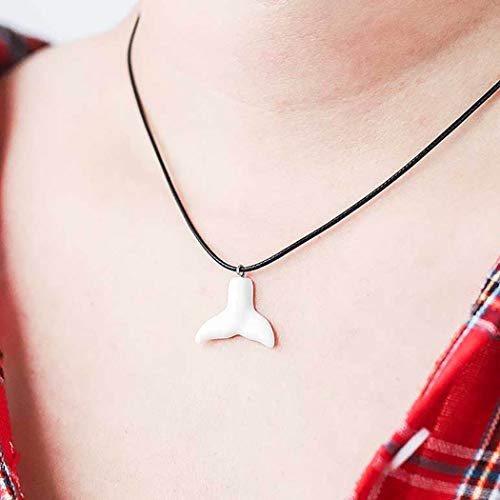 Preisvergleich Produktbild Simsly Einfacher Fischschwanz-Anhänger, Halskette, Zubehör, Schmuck, verstellbar für Damen und Mädchen