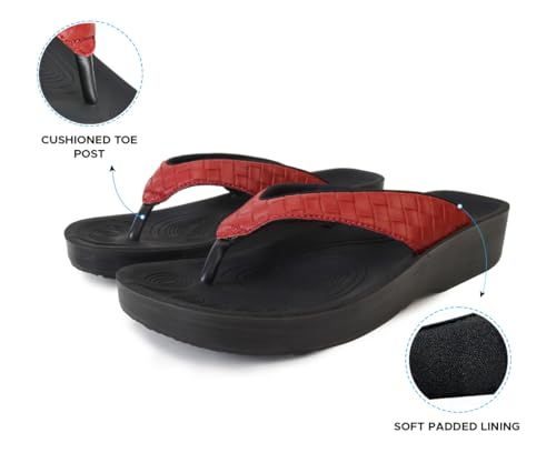 Image of AEROTHOTIC Comfortable Arch Support Flip Flops for Women Orthotic Sandals