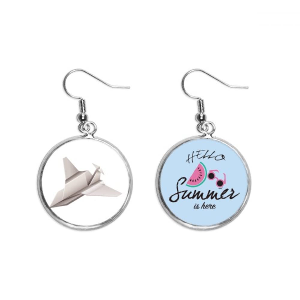 Pendientes de sandía y avión para renovar tu estilo con geometría abstracta 5